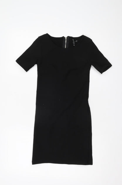 Stradivarius Women’s Black Short Sleeve Dress