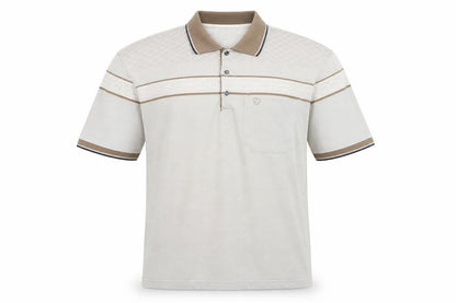 Mens UK Size L Carabou Cotton Blend Polo Shirt