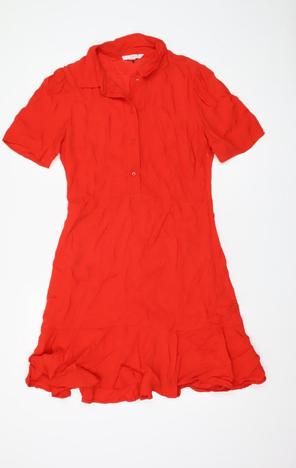 Finery Women's Red Shirt Dress Size 12