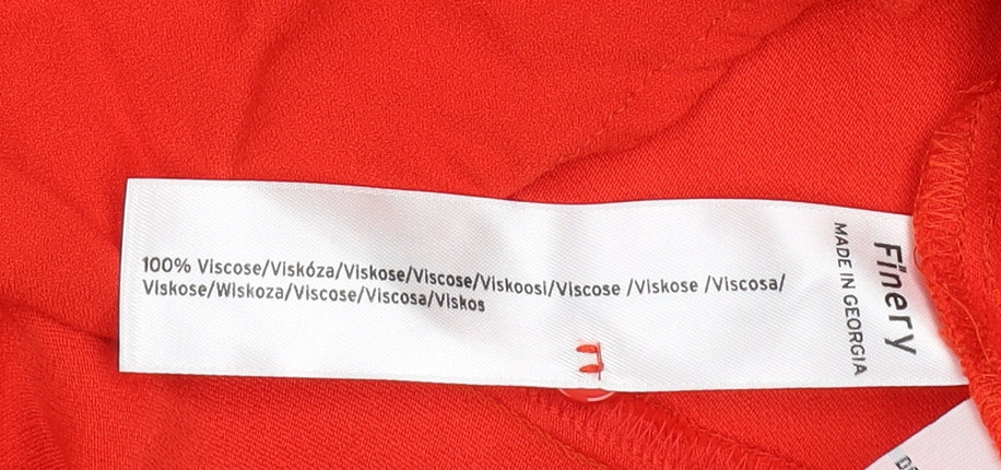 Finery Women's Red Shirt Dress Size 12