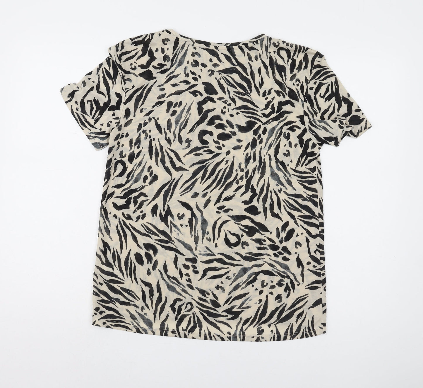 Womens UK Size 8 Marks and Spencer Multicoloured Basic T-Shirt