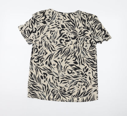 Womens UK Size 8 Marks and Spencer Multicoloured Basic T-Shirt
