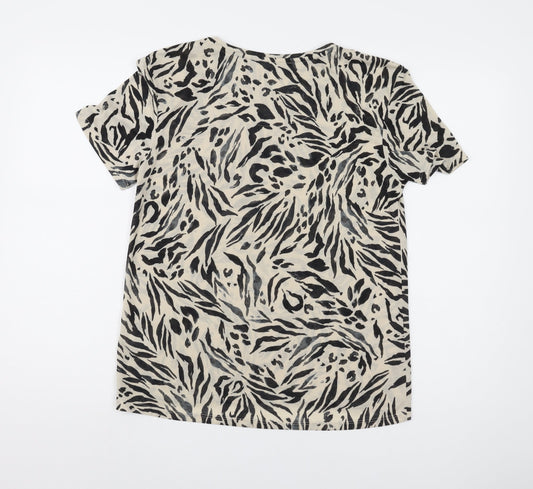 Womens UK Size 8 Marks and Spencer Multicoloured Basic T-Shirt