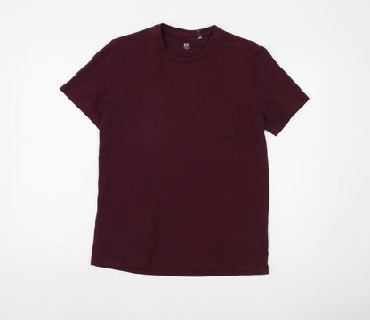 John Lewis Men's Brown T-Shirt, Small, Crew Neck