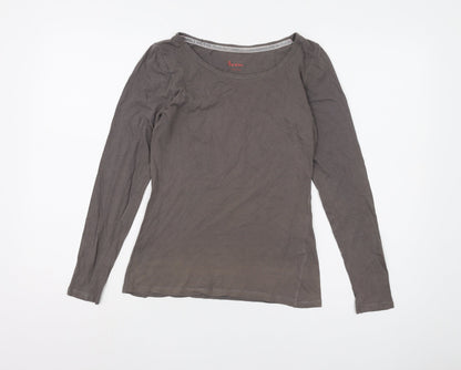 Boden Women's Grey Long Sleeve Top UK 10
