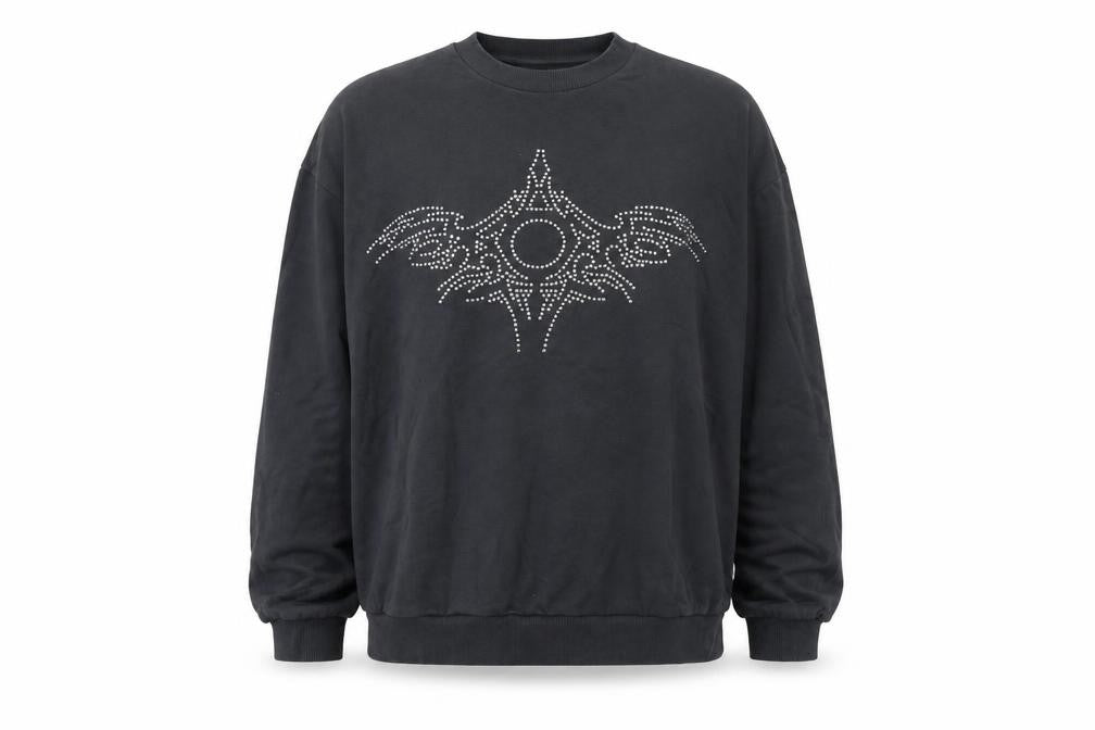 Mens UK Size M ASOS DESIGN Black Pullover Sweatshirt