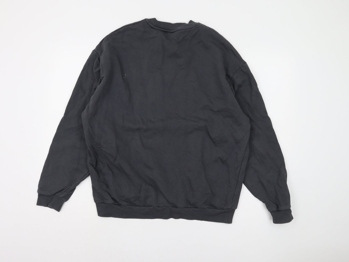 Mens UK Size M ASOS DESIGN Black Pullover Sweatshirt