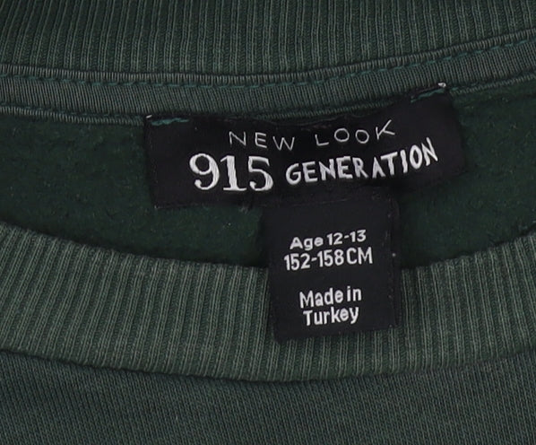 New Look Girls Green Pullover Sweatshirt - Size 12-13