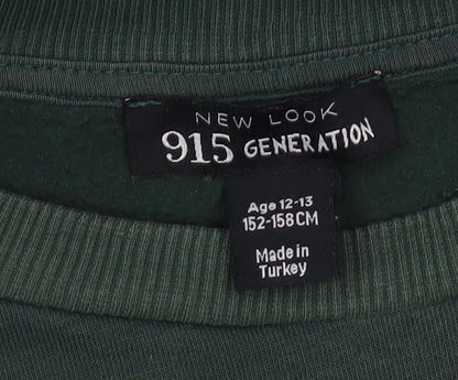 New Look Girls Green Pullover Sweatshirt - Size 12-13
