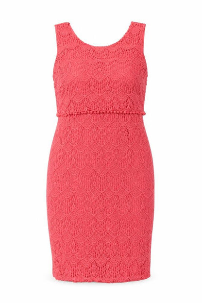 BHS Women's Pink Lace Dress, Size 16 Petites, New