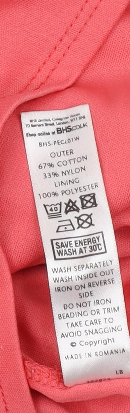 BHS Women's Pink Lace Dress, Size 16 Petites, New