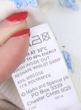 Womens UK Size 14 Marks and Spencer Ivory Pullover Jumper