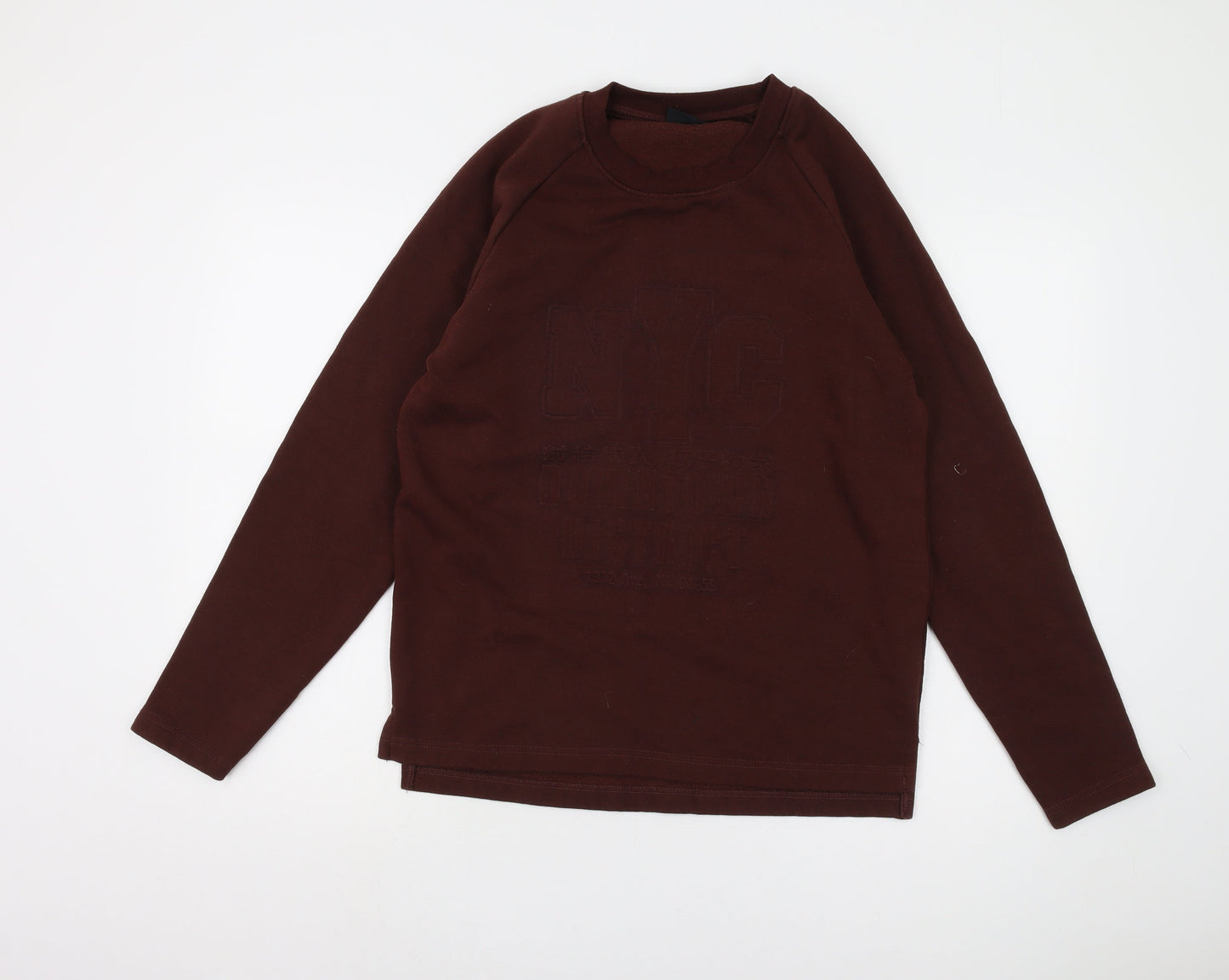 Hailys Men's Brown Pullover Sweatshirt, M, City Theme