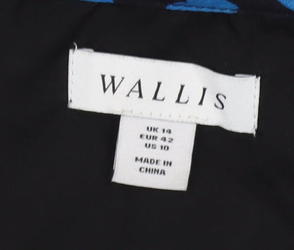 Womens UK Size 14 Wallis Blue Basic Blouse