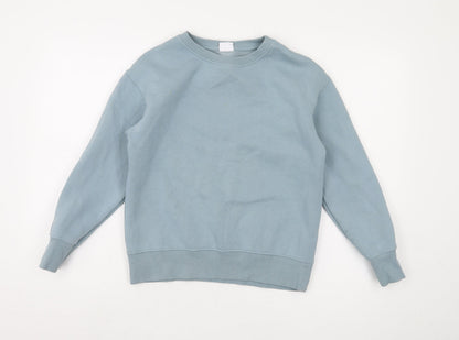 Zara Boys Blue Pullover Sweatshirt, 10 Years, Crew Neck