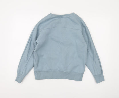 Zara Boys Blue Pullover Sweatshirt, 10 Years, Crew Neck