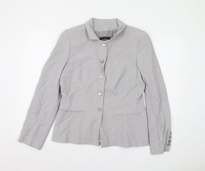 Zeddra Women's Grey Blazer Size 16 Single-Breasted