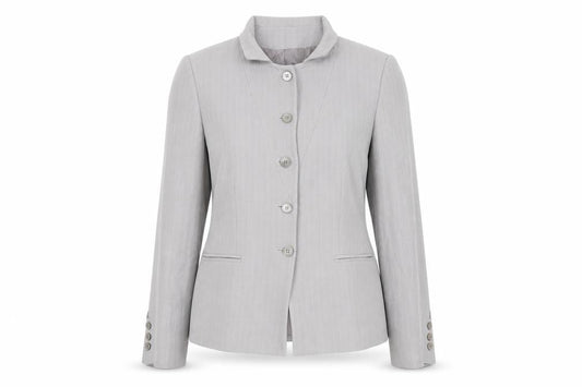 Zeddra Women's Grey Blazer Size 16 Single-Breasted