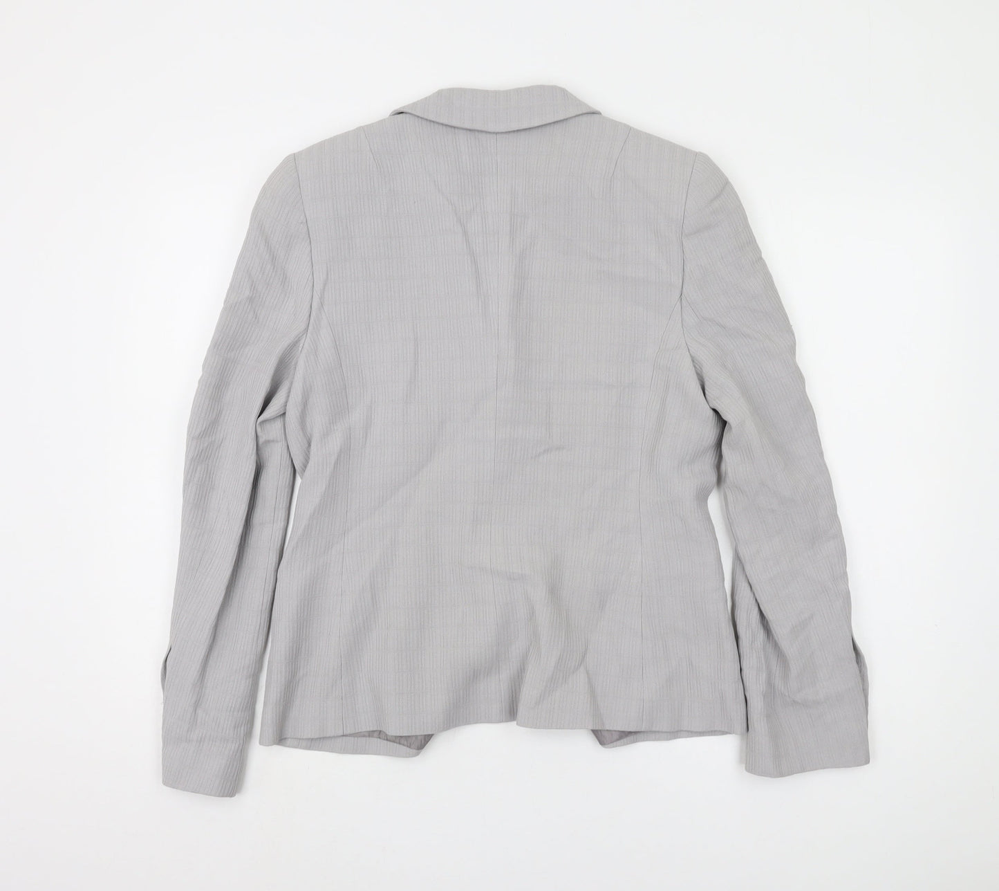 Zeddra Women's Grey Blazer Size 16 Single-Breasted