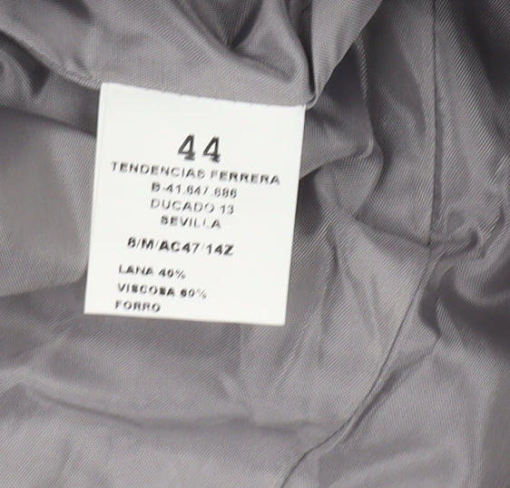 Zeddra Women's Grey Blazer Size 16 Single-Breasted
