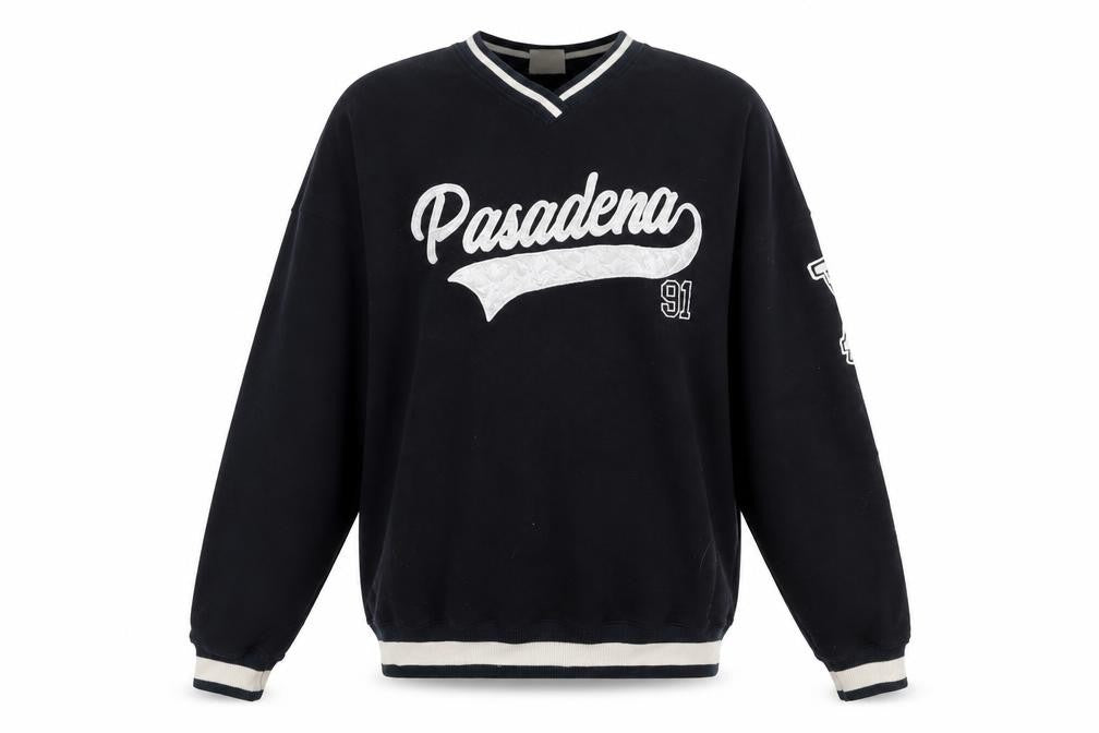 Mens UK Size XS Pull&Bear Black Pullover Sweatshirt