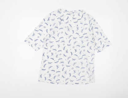 Cotton Traders Women's White T-Shirt Size 12 Casual