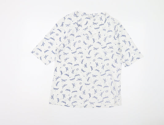 Cotton Traders Women's White T-Shirt Size 12 Casual