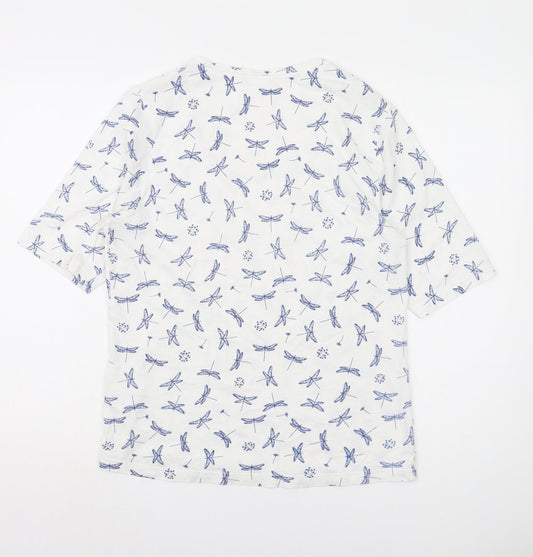 Cotton Traders Women's White T-Shirt Size 12 Casual