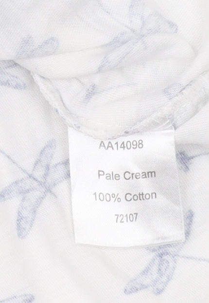 Cotton Traders Women's White T-Shirt Size 12 Casual