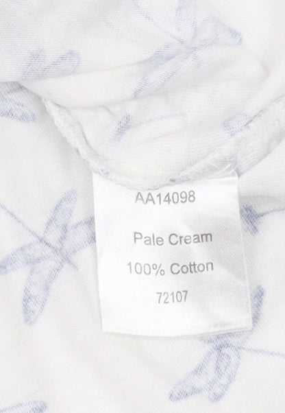 Cotton Traders Women's White T-Shirt Size 12 Casual