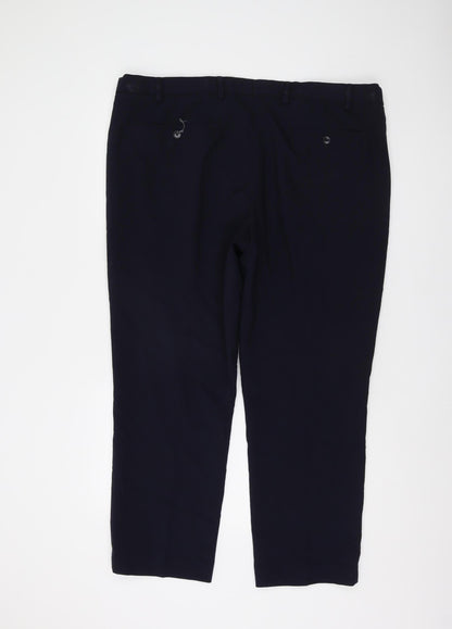 Marks and Spencer Men's Navy Trousers, 42/29, Breathable