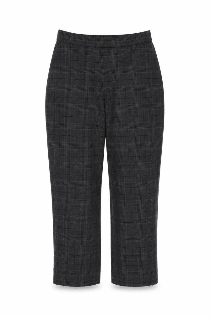Womens UK Size M Zara Regular Fit Cropped Grey Trousers