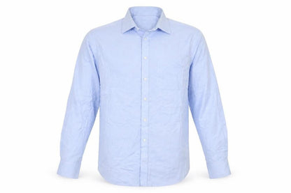 Marks and Spencer Men's Blue Regular Fit Shirt 15.5