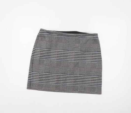 Marks and Spencer Women's Grey Check Pencil Skirt Size 14