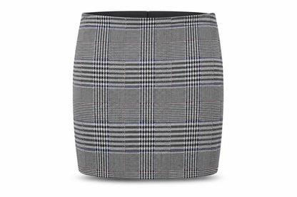 Marks and Spencer Women's Grey Check Pencil Skirt Size 14