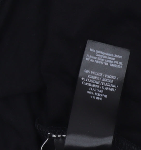 Miss Selfridge Women's Black Size 8 Skirt