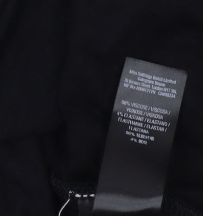 Miss Selfridge Women's Black Size 8 Skirt