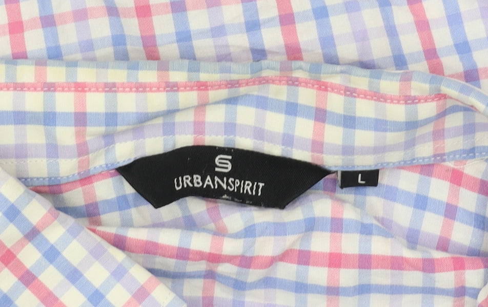 Urban Spirit Men's Multicoloured Check Shirt L