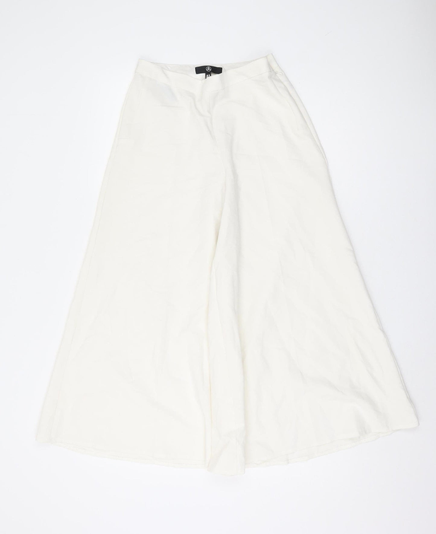 Womens UK Size 10 Missguided Regular Fit  Ivory Trousers