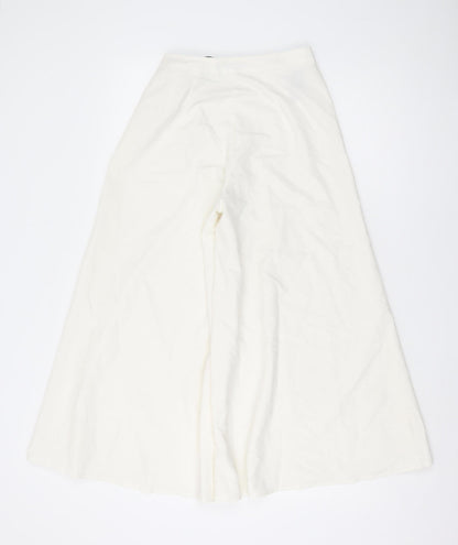 Womens UK Size 10 Missguided Regular Fit  Ivory Trousers