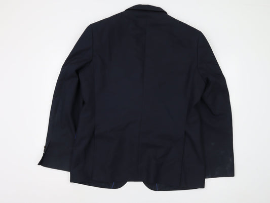 Mens UK Size 42 Marks and Spencer Regular Blue Suit Jacket