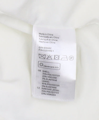 H&M Women's White Suit Jacket, Size 8, Casual