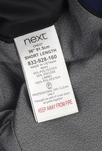 Mens UK Size 36 NEXT Regular Blue Suit Jacket