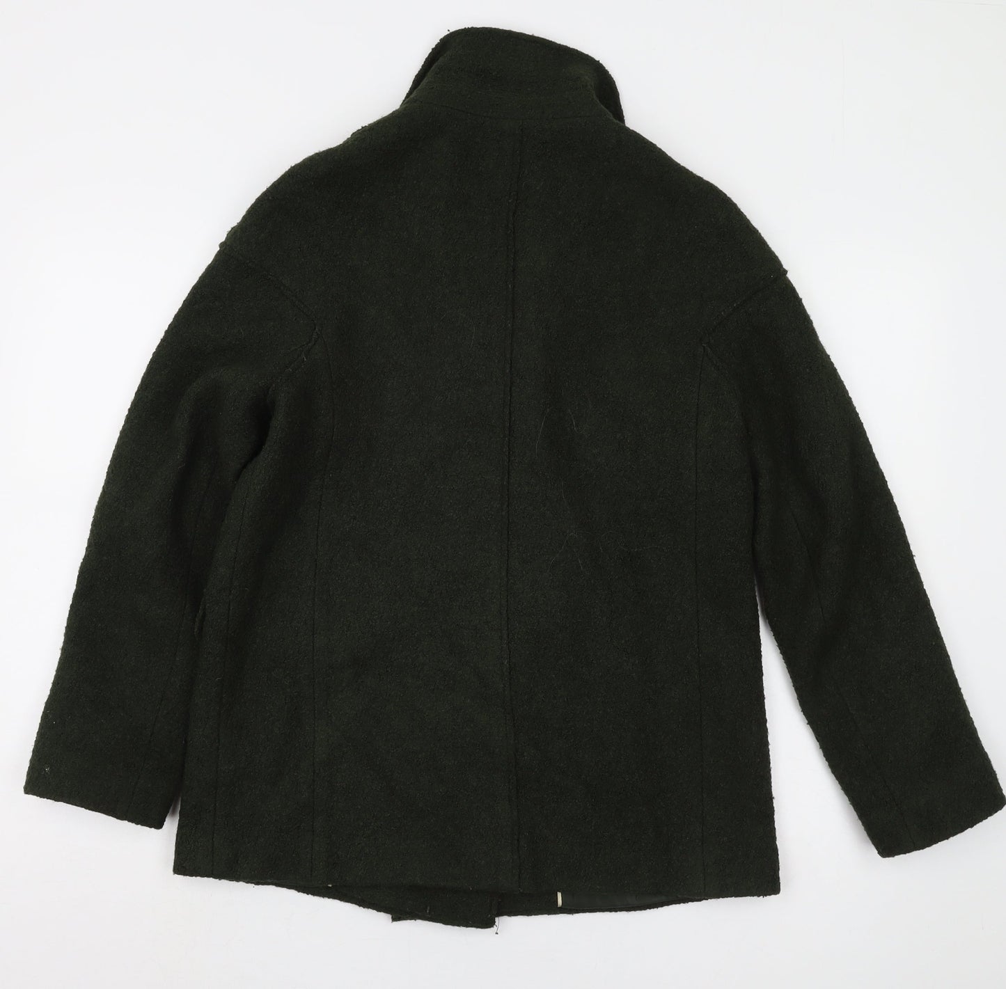 Womens UK Size 10 Marks and Spencer Green Pea Coat