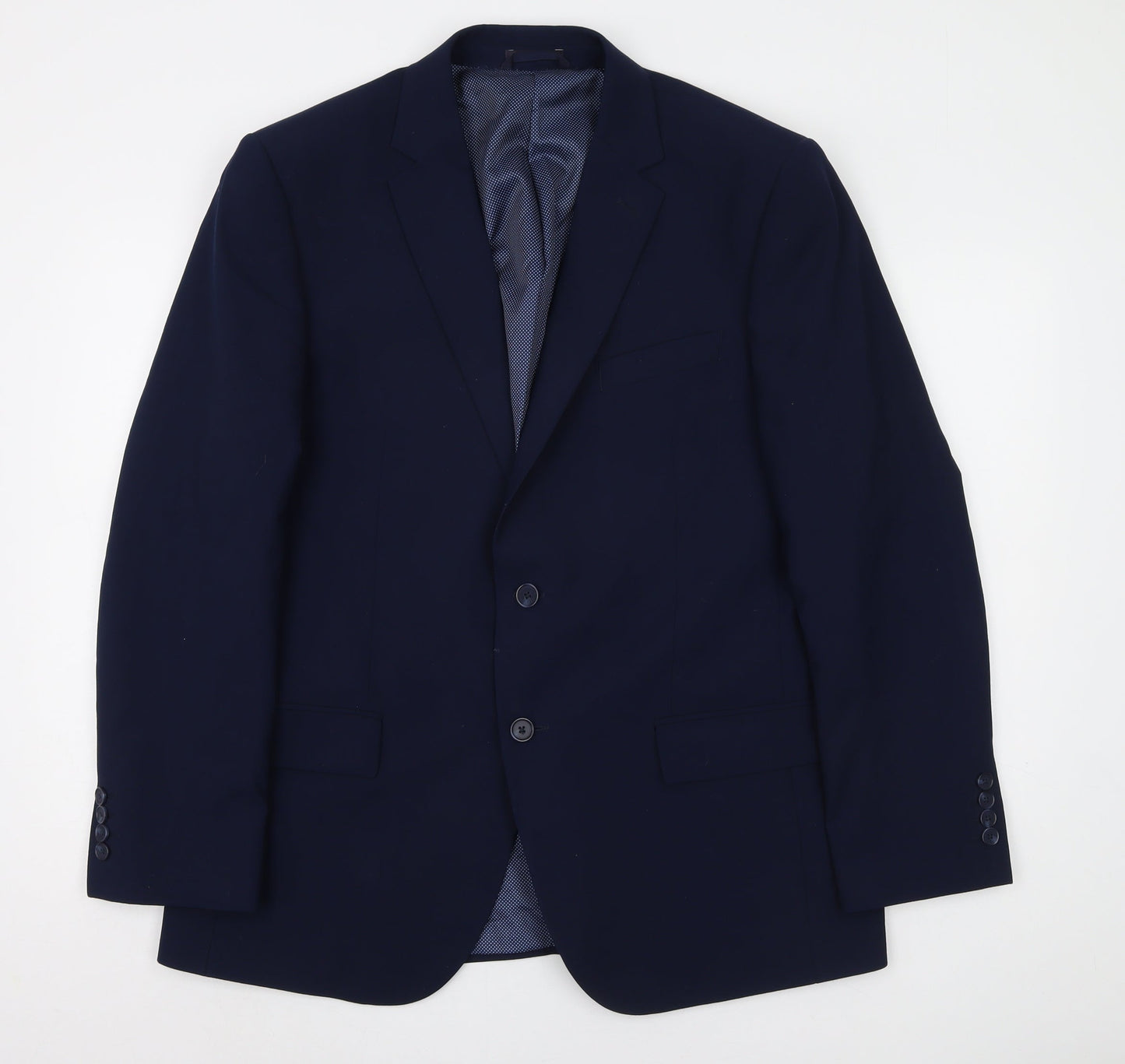 Mens UK Size 42 Marks and Spencer Regular Blue Suit Jacket