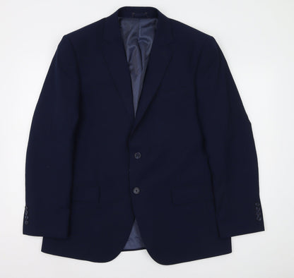 Mens UK Size 42 Marks and Spencer Regular Blue Suit Jacket