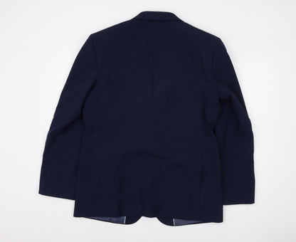 Mens UK Size 42 Marks and Spencer Regular Blue Suit Jacket