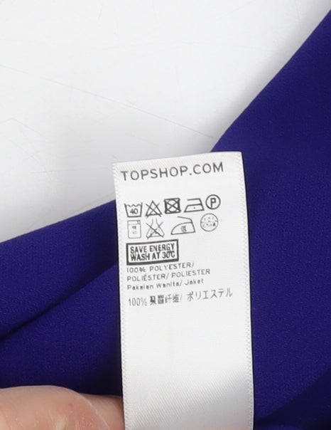 Womens UK Size 12 Topshop Blue Basic Jacket