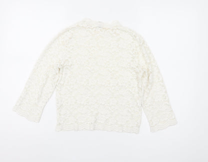 Womens UK Size 10 River Island White Basic Blouse