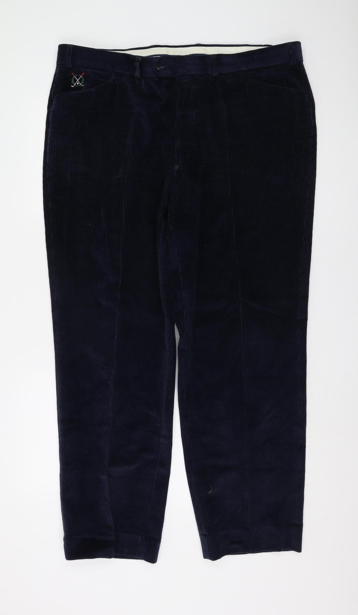 Marks and Spencer Men's Navy Corduroy Trousers XL